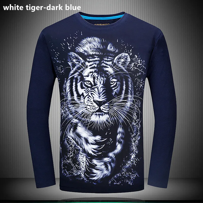 white tiger-dark blue