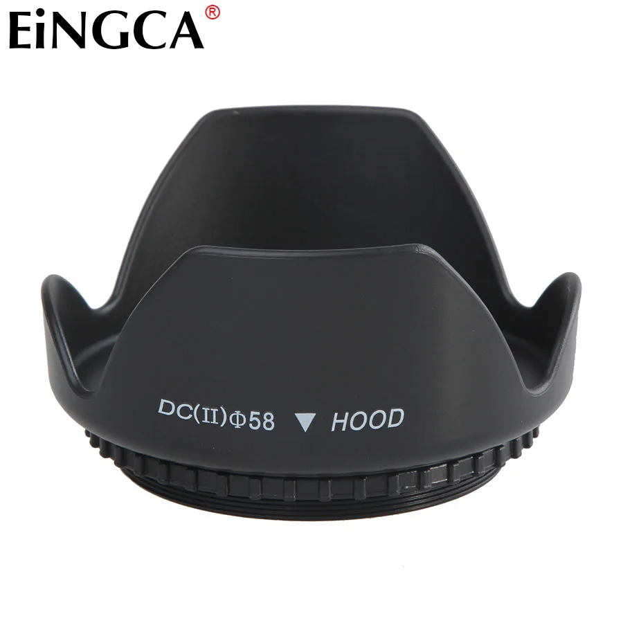 10 Pieces Universal Thread Mount Camera Lens Hood 58mm for Canon EF S