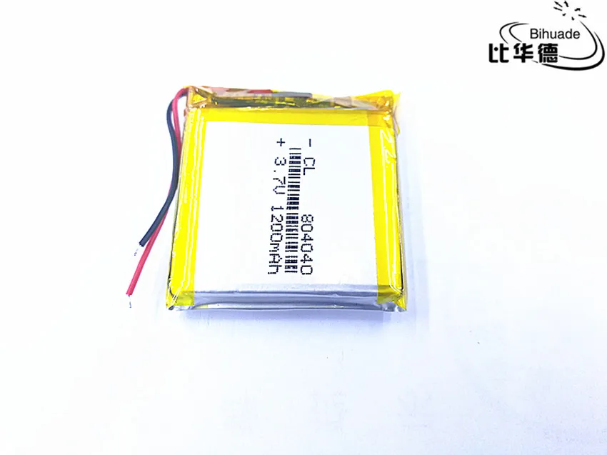 

10pcs BIHUADE Liter energy 1pcs/lot 804040 3.7V 1200mah Lithium polymer Battery
