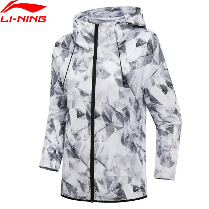 Li-Ning Women The Trend Jackets Loose Fit 100% Polyester AT PROOF WIND Breathable LiNing Hooded Sport Coats AFDN194 WWF905