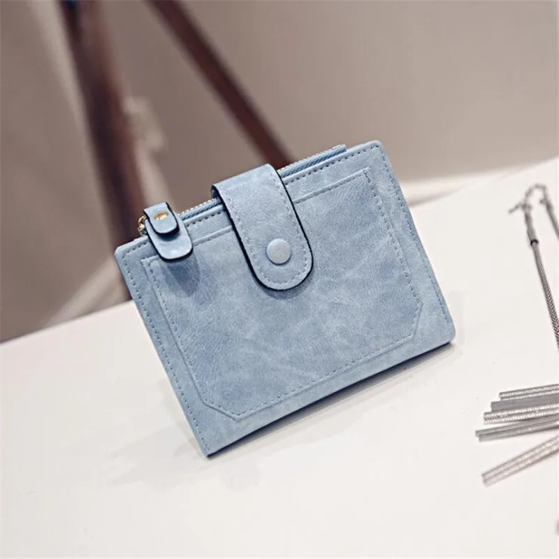 

On sale new 2019 Wallet Women Vintage Fashion Top Quality Small Wallet Leather Purse Female Money Bag Small Zipper Coin Pocket