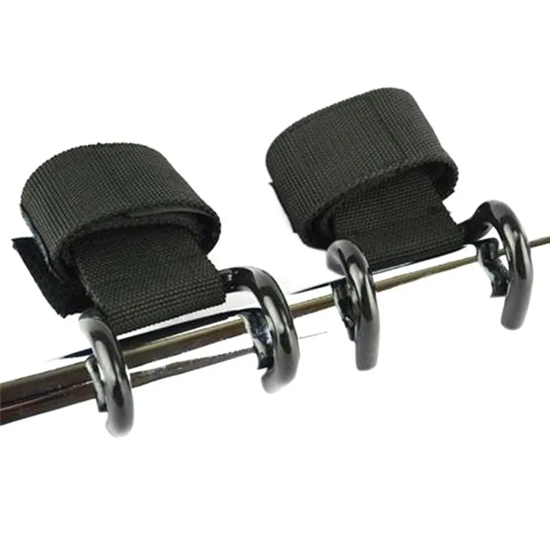 2 pcs/lot Fitness Gloves Weight Lifting Hook Training Gym Grips Straps Wrist Support Weights Power Dumbbell Hook Weightlifting