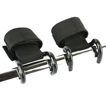 

2 pcs/lot Fitness Gloves Weight Lifting Hook Training Gym Grips Straps Wrist Support Weights Power Dumbbell Hook Weightlifting