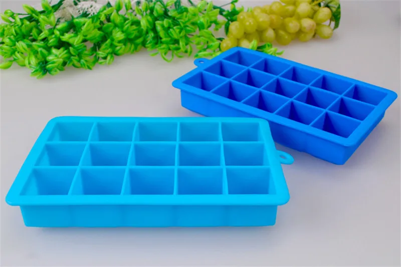 DIY Форма для льда квадратной формы силиконовый поднос для Льда Фруктовый кубик для мороженого кухонный барная Питьевая Форма аксессуары