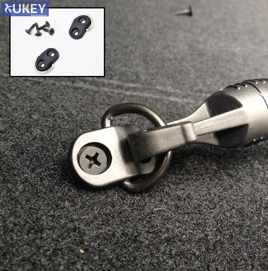 

2PCS Cargo Net Tie Down Hooks Retainer Clips With Screws For Rear Trunk Boot Floor Net Ring Loop Hanging Net Fixing Accessories
