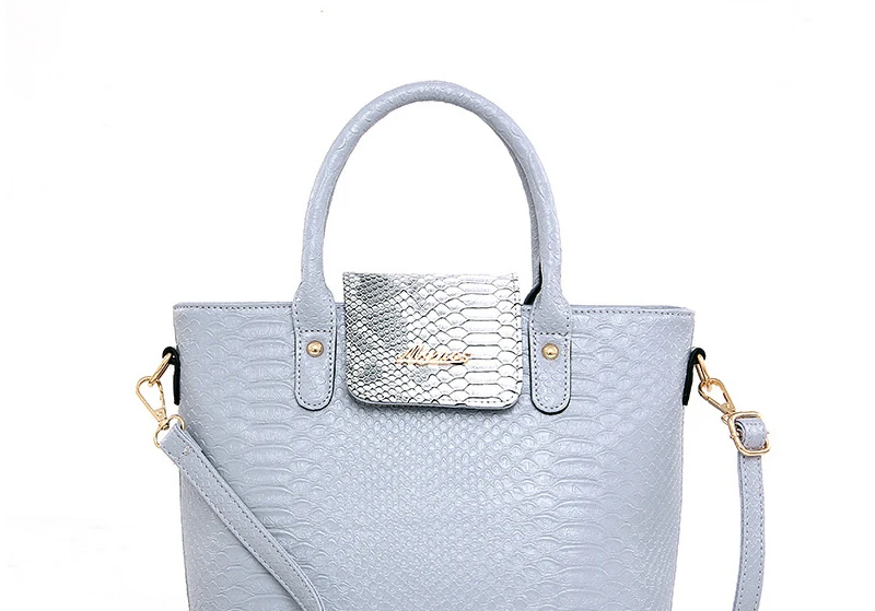 LUCDO 6 шт., женские сумки, набор кожаных сумок, большая сумка-тоут, сумка-мессенджер на плечо, дизайнерские женские сумки, клатч, Аллигатор, кошелек, сумка