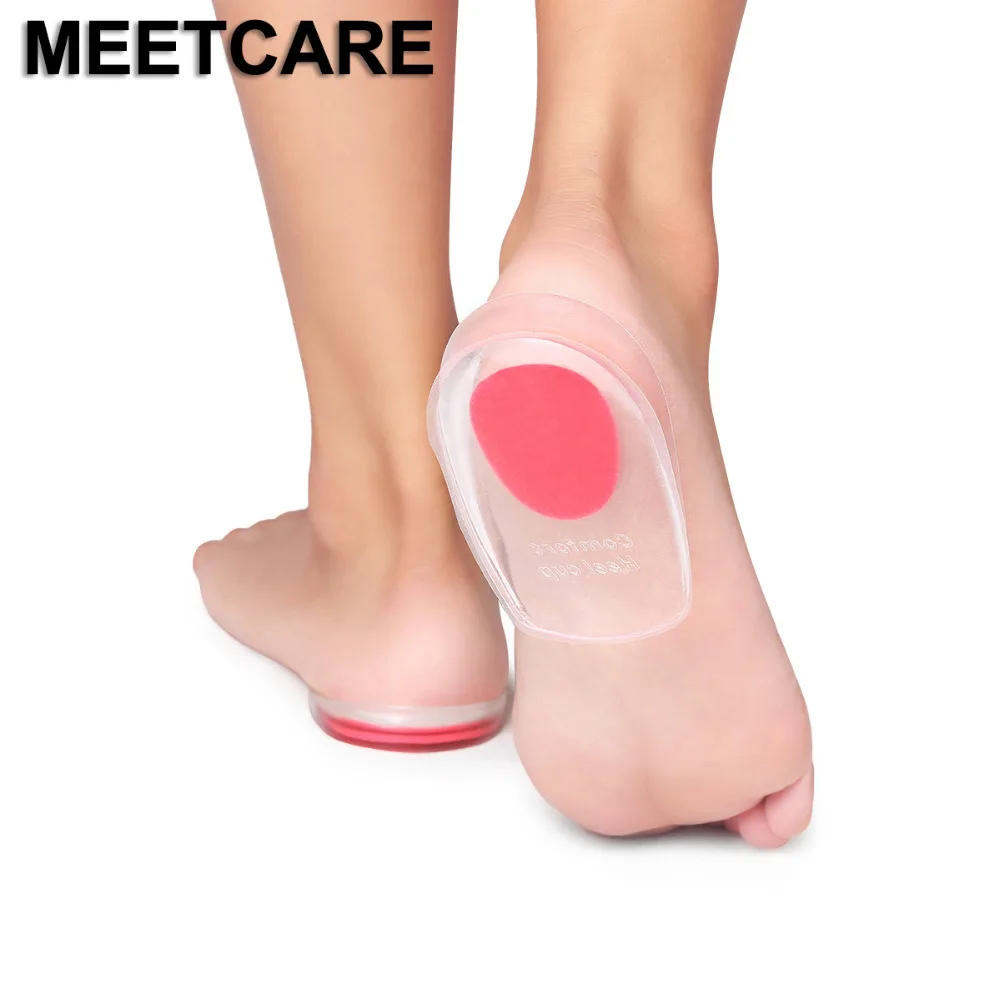 Удобные стельки для снятия боли в пятке, облегчающие боль в ногах, силиконовый гель, защитные подушечки для пяток, поддерживающие обувь, стельки для ухода за ногами