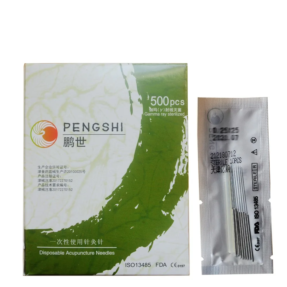 

500pcs/box Acupuncture Needles Single Use Disposable Sterile Acupuncture Needle with guiding tubes Beauty Massage