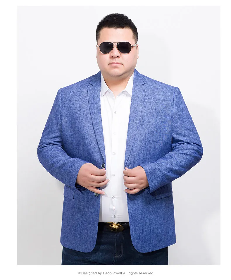 10XL 8XL 6XL 5XL 4X брендовый Небесно-Голубой блейзер мужской костюм Veste Homme Новое поступление мужской свободный пиджак Стильный мужской костюм