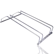 35 см двойной плоский бар из нержавеющей стали Подвесная подставка для чашек Рамка держатель для Винных Бокалов Кубок для вина стойка Подвесная подставка для чашек