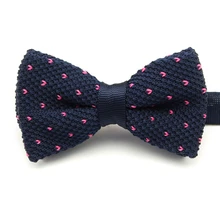 Стиль Для мужчин Для женщин вязать галстук-бабочку соткать бабочка двухслойная шее носить галстуки-бабочки дизайнер Вязание вязаное платье с бантом галстук