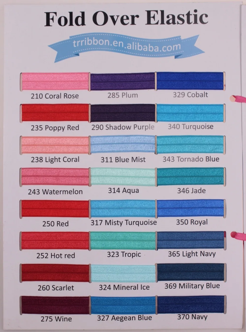 FOE color chart 1(back side)