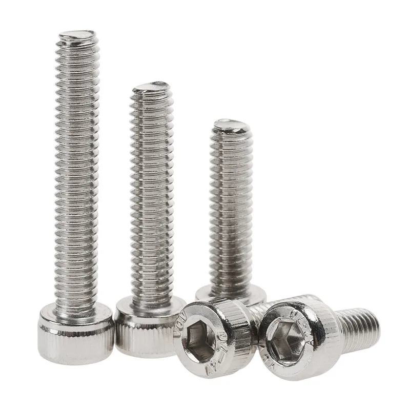 

180/200pcs M6/M4 Stainless Steel Wire-Lockable Socket Head Screws Fully Threaded Half Round Screws Bolt Set Screw Assortment Kit