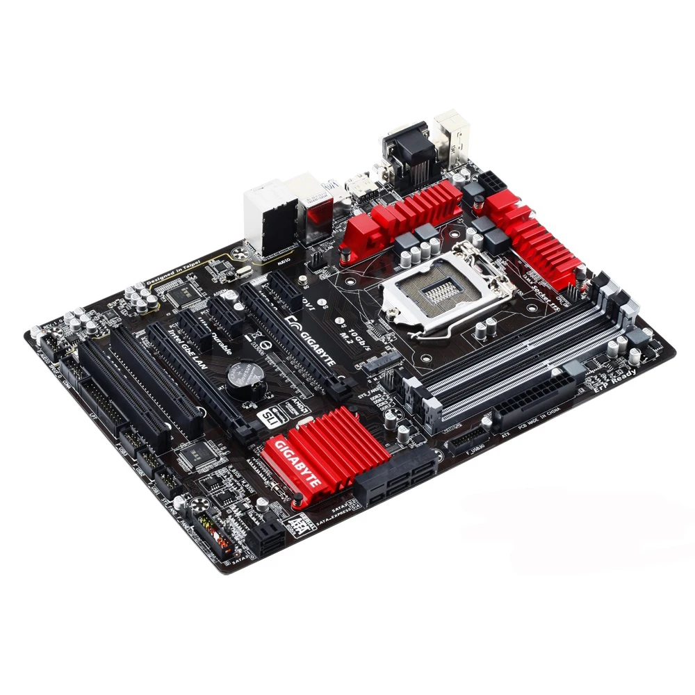 الأصلية المستخدمة سطح اللوحة جيجابايت GA-Z97X-SLI Z97 LGA 1150 i7 i5 i3 DDR3 32G SATA3 USB3.0 VGA DVI HDMI m.2 ATX