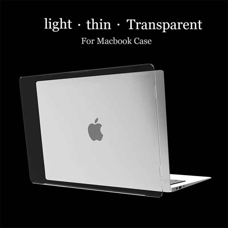 Кристальный Жесткий Чехол для ноутбука Macbook Air Pro retina 11 12 15 16 дюймов Touch Bar ID для MacBook New Air 13 A1932 чехол