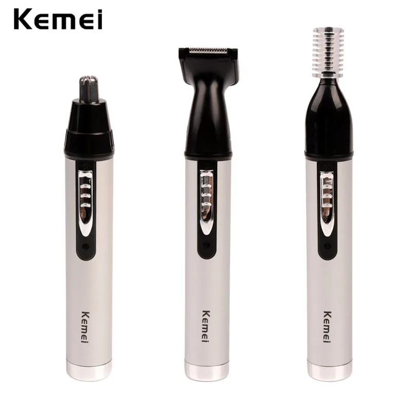 

Kemei 4 In 1 Electric Nose Ear Hair Trimmer Beard Shaver Rechargeable Eyebrow Nose Hair Clipper Professional Nose Hair Trimmer