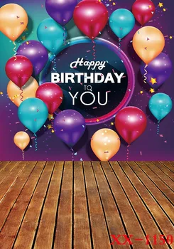 

LIFE MAGIC BOX Happy Birthday Background Photography Balloon Party Backdrops