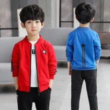 Boys jacket spring autumn 2019 new children spring and autumn casual jacket in the big children's clothing boy baseball uniform Boys jacket spring autumn 2019 new children spring and autumn casual jacket in the big children's clothing boy baseball uniform