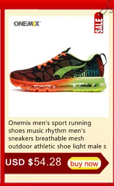 Onemix Кроссовки для бега для мужчин женские Кроссовки эластичные Для женщин бег Обувь черные кроссовки Спортивная обувь для наружного бег ходьба