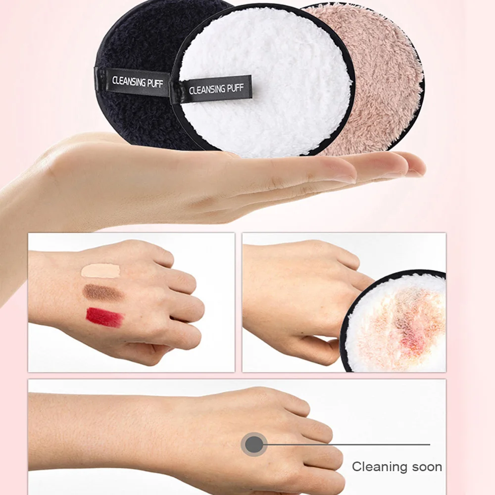 

9 Colors Soft Flannelette Makeup Puff Double Sided Makeup Sponge for Women Lady Beauty Face Cosmetic Makeup Cleaning Tool 120 pc