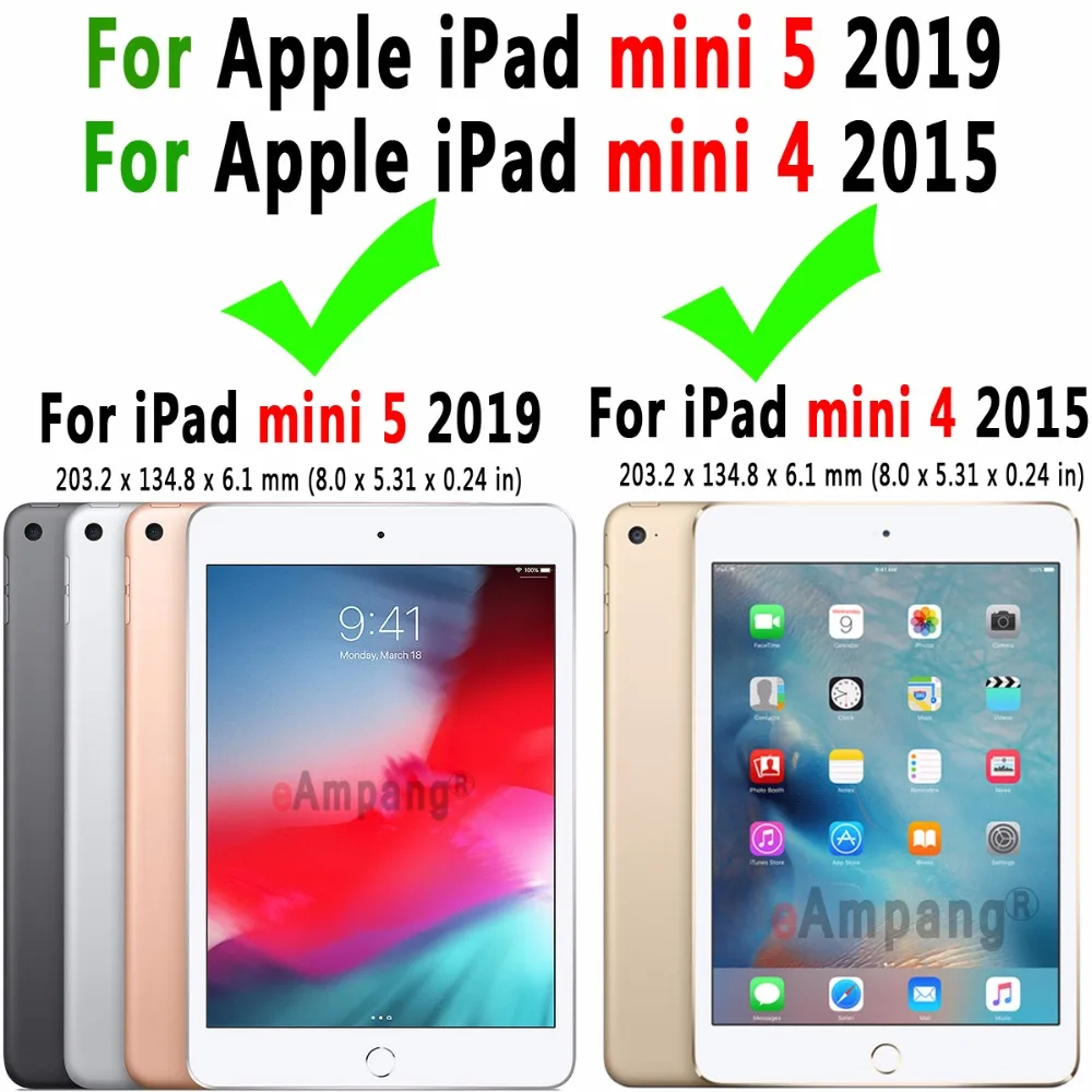 Отсоедините чехол с клавиатурой Bluetooth для Apple iPad Mini 5 2019 Mini5 4 Mini4 7 9 клавиатура