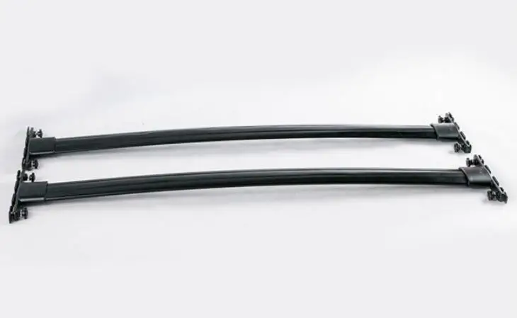 رف سقف سيارة الأمتعة الأمتعة الصليب بار لتويوتا لاند كروزر برادو FJ120 LC120 2003-2009 (مع قفل) أسود الفضة بواسطة EMS