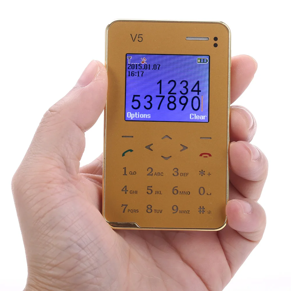 AIEK V5 1 8 дюйма ультратонкий Quad Band карты телефон Bluetooth 3 0 FM Аудио плеер Сенсорная