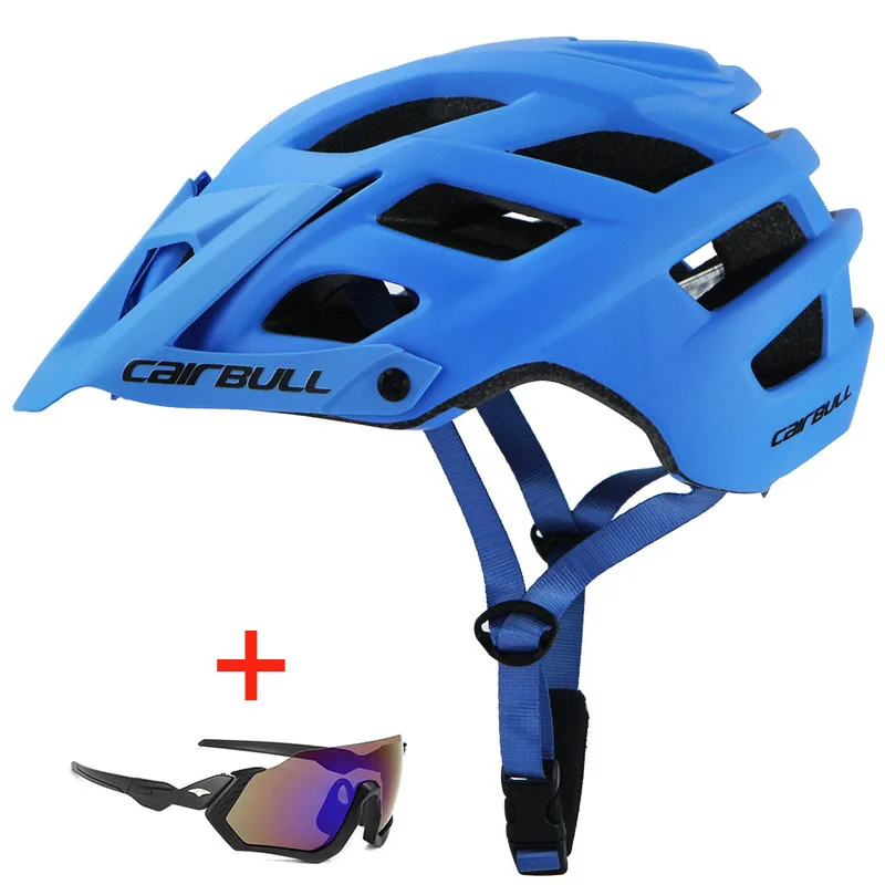 Велосипедный шлем с очками для велоспорта цельный шлем для шоссейного велосипеда MTB Мужской Женский шлем для спорта на открытом воздухе для езды на велосипеде