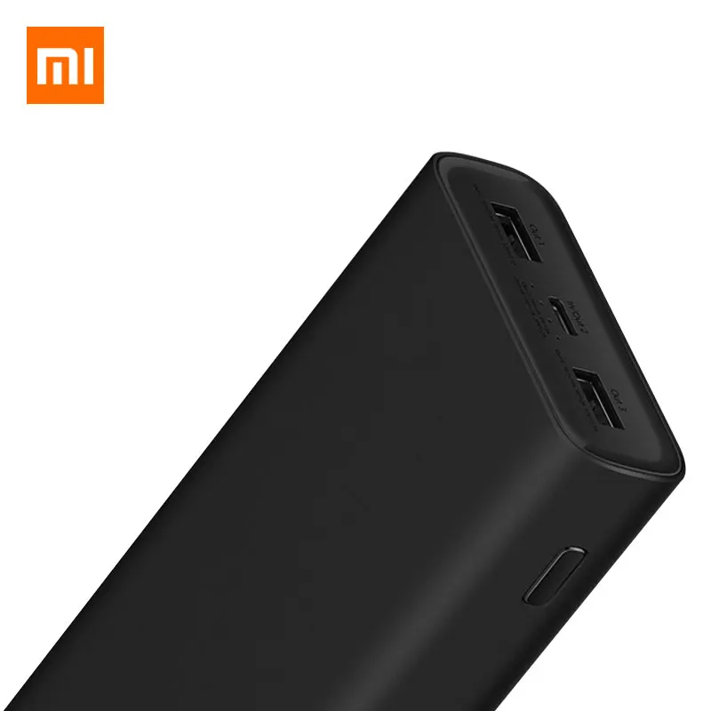 Оригинальный внешний аккумулятор Xiaomi 20000 мАч 3 Mi PLM07ZM с двумя USB выходами