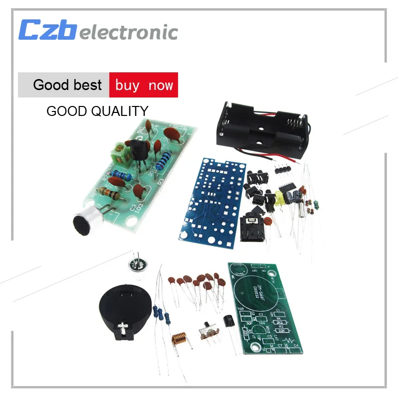 

FM Radio Module Frequency Modulation Wireless Microphone PCB DIY Kits