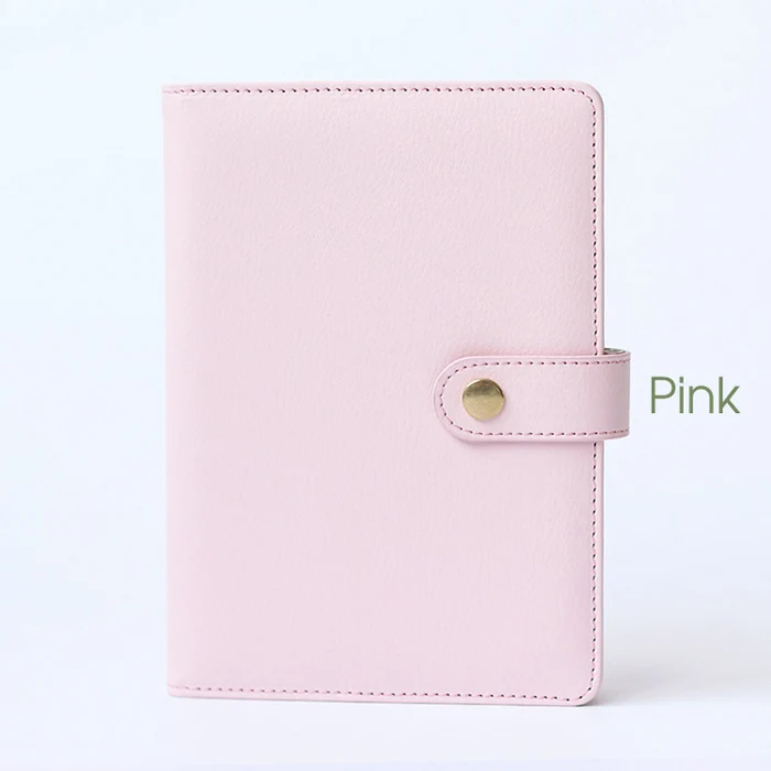 MaoTu, милый блокнот из искусственной кожи, карман, A6, еженедельник, ежедневник, ежедневник, блокнот, офисные, школьные принадлежности - Цвет: Pink