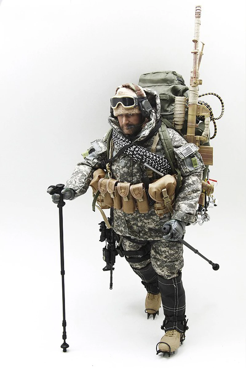 Зеленый Камуфляжный военный комплект одежды 1/6 спецназ горный ОПС снайпер (ACU версия) комплект одежды s модель для коллекции