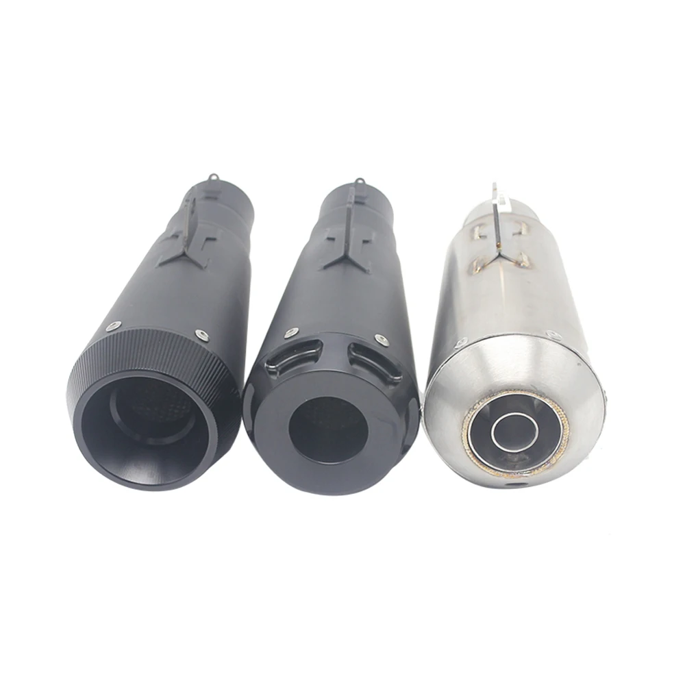 ZSDTRP motocicleta Universal deslizamiento de acero inoxidable-silenciador de Escape de escapar con DB asesino para la mayoría de la motocicleta con etiqueta