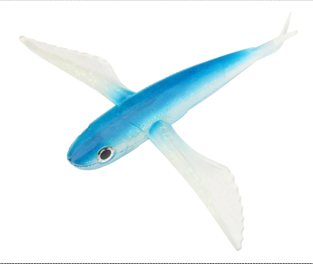Spinpoler Deep Sea Fishing 140g Soft Plastic Fishing Lures 23cm 9inch Jig Hook Big Magic Soft Flying Fish Soft Fishing Lure (2)