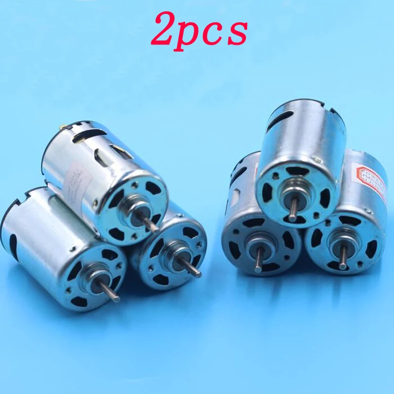 

2pcs Large Power High-speed 540 DC Motor Strong Magnet Carbon Brush Engine Replacement 6V 9.6V 14.4V 26000RPM for RC DIY Part