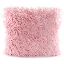 

Soft Plush Fur Feather Cushion Cover 45*45CM Pillowcase Warm Decorative Pillow Case Cover Sofa Car Home Decor Drop Shipping