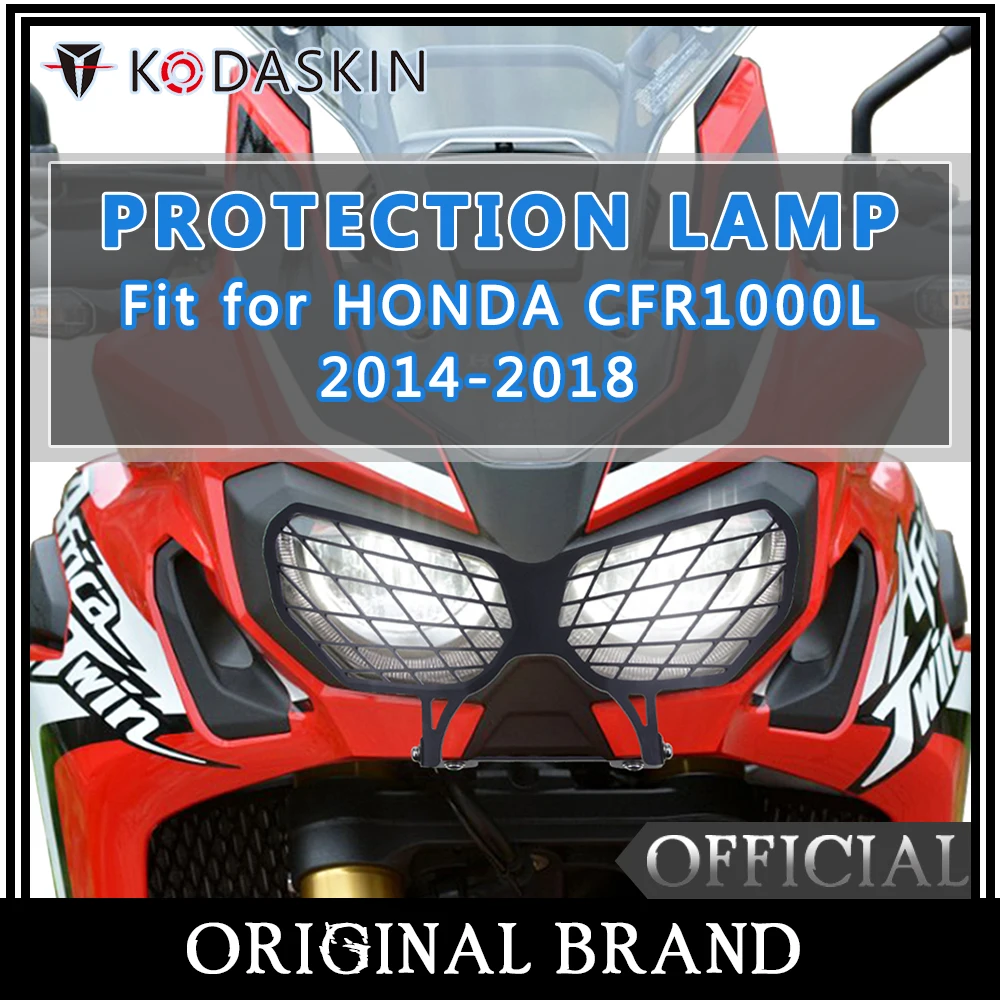 

KODASKIN Headlight Protection Cover Grille Guard Headlight Screen Lens Protective Cover for Honda CFR1000L 2014-2018
