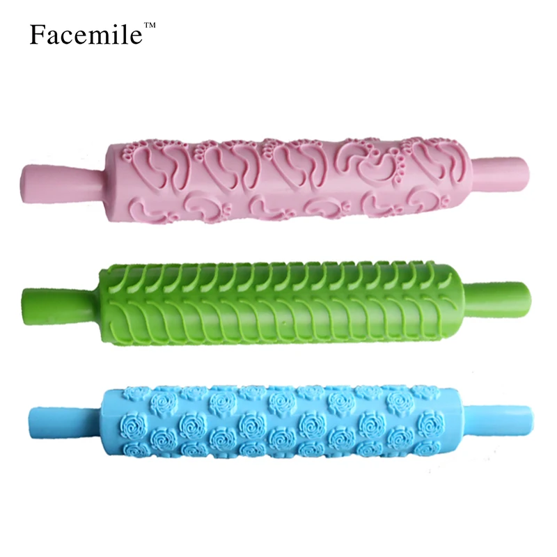 Facemile 3 Styles Rolling Pin Daisy Different Patterns Facemile 3 Styles Rolling Pin Daisy Different Patterns