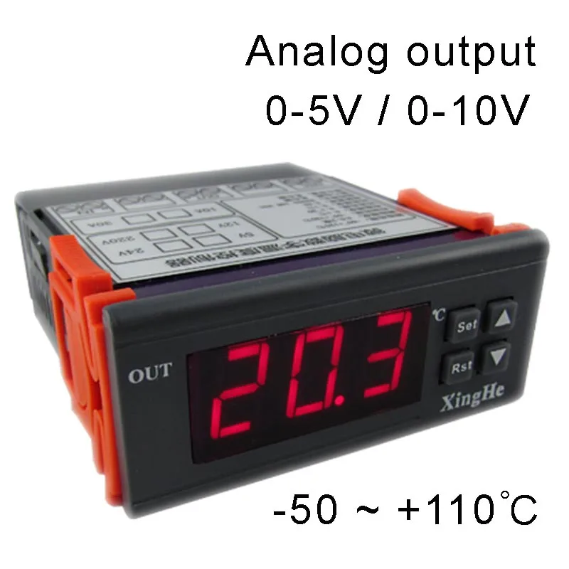 Analog output thermostat output voltage 0 5V or 0 10V to control your