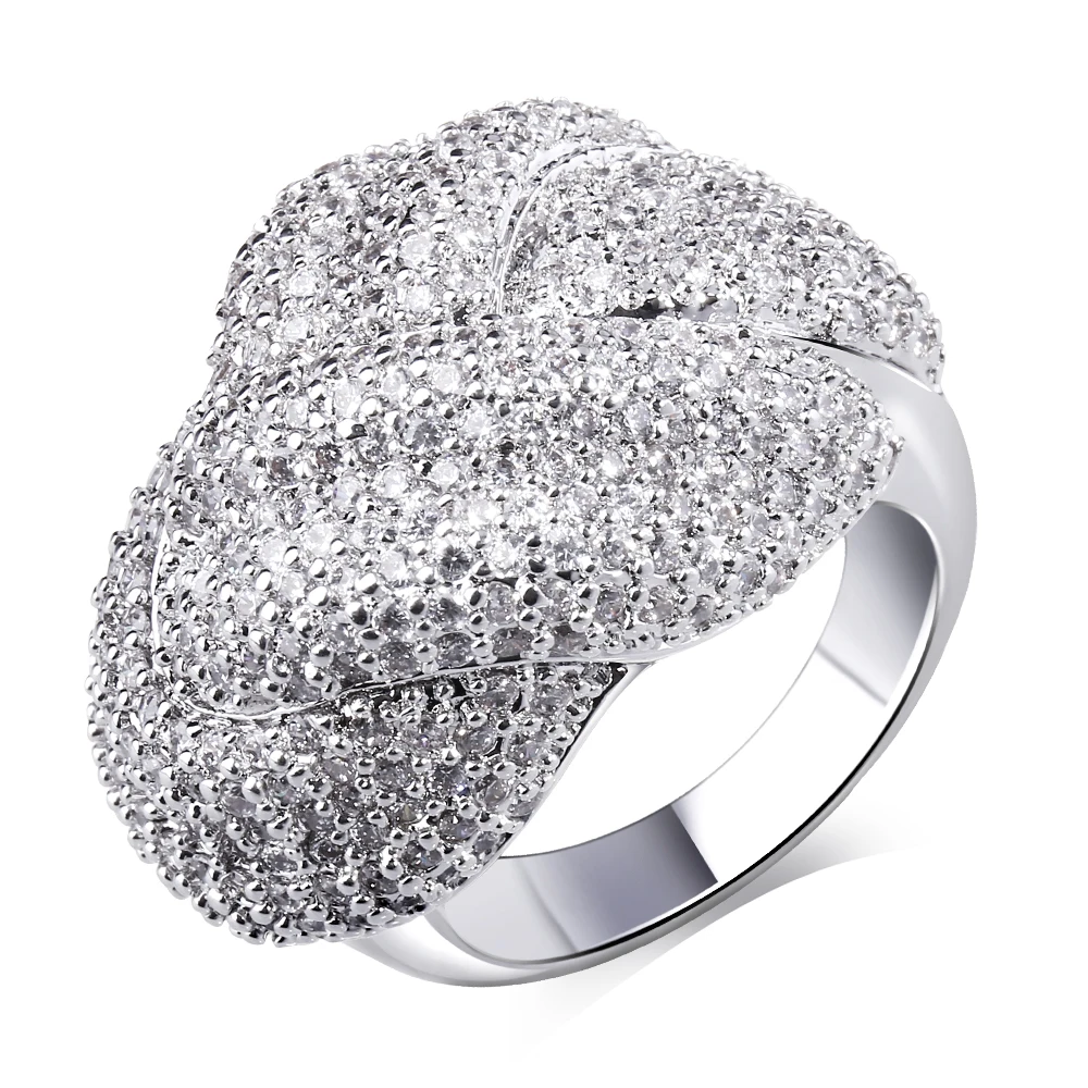 Женское медное кольцо с фианитом подарочное ювелирное изделие|cubic zirconia ring|fashion rings