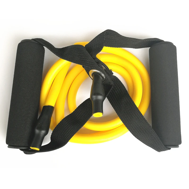 120cm Yoga Pull Rope Elastic Resistance Bands Fitness Crossfit Workout Exercise Tube Practical Training Rubber Tensile Expander