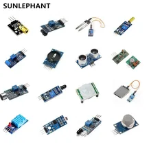 SUNLEPHAN 16 в 1 Модулей Датчик Комплект Проект Супер Starter Kits для ООН R3 Mega2560 Nano Mega328 Raspberry Pi 3 2 Модель B