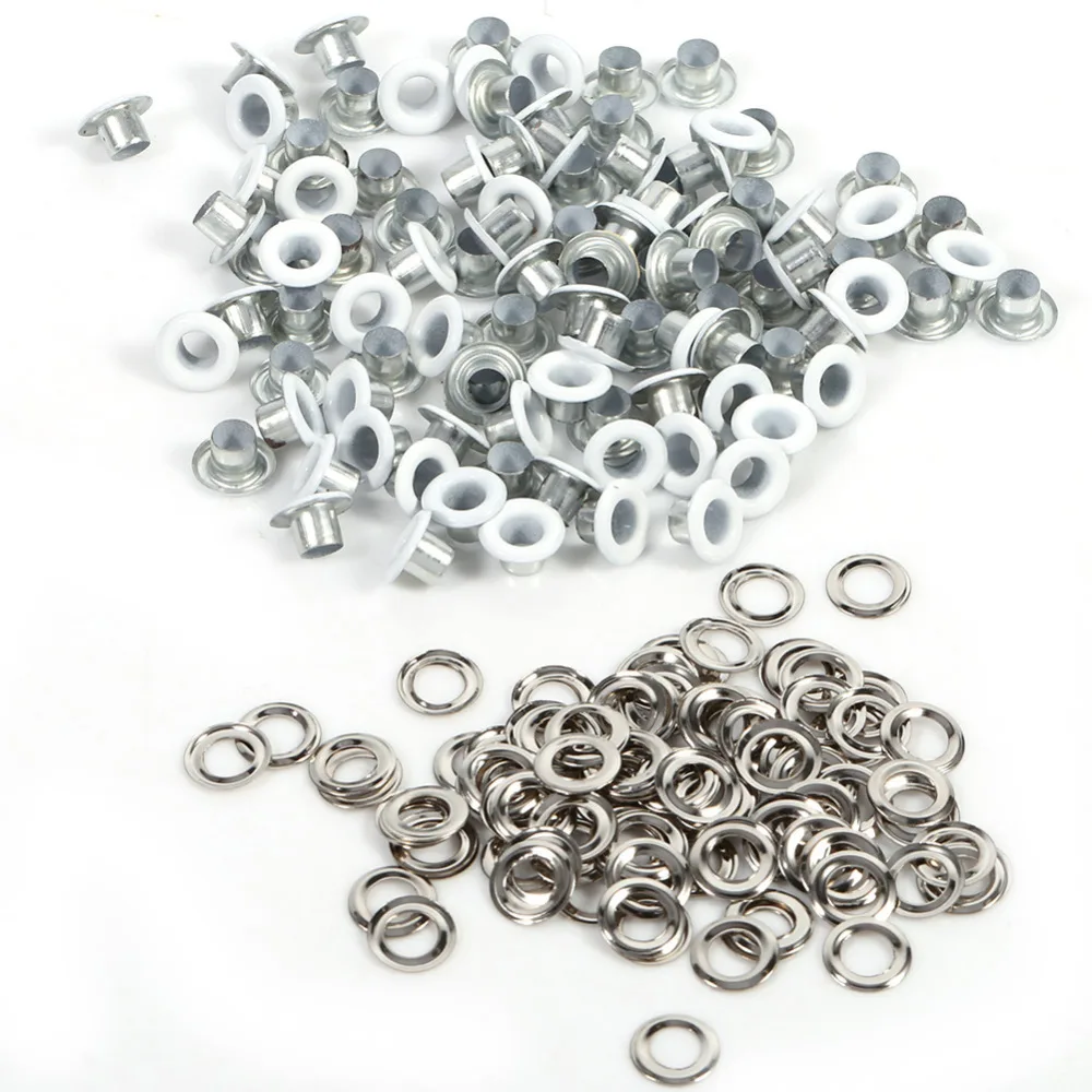 Buy 100Sets/Lot 4mm Round Metal Eyelets Scrapbooking