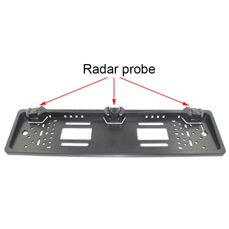 

Car Parking Sensor LED Display European License Plate Frame Vehicle Backup Radar Punch Free Car Styling