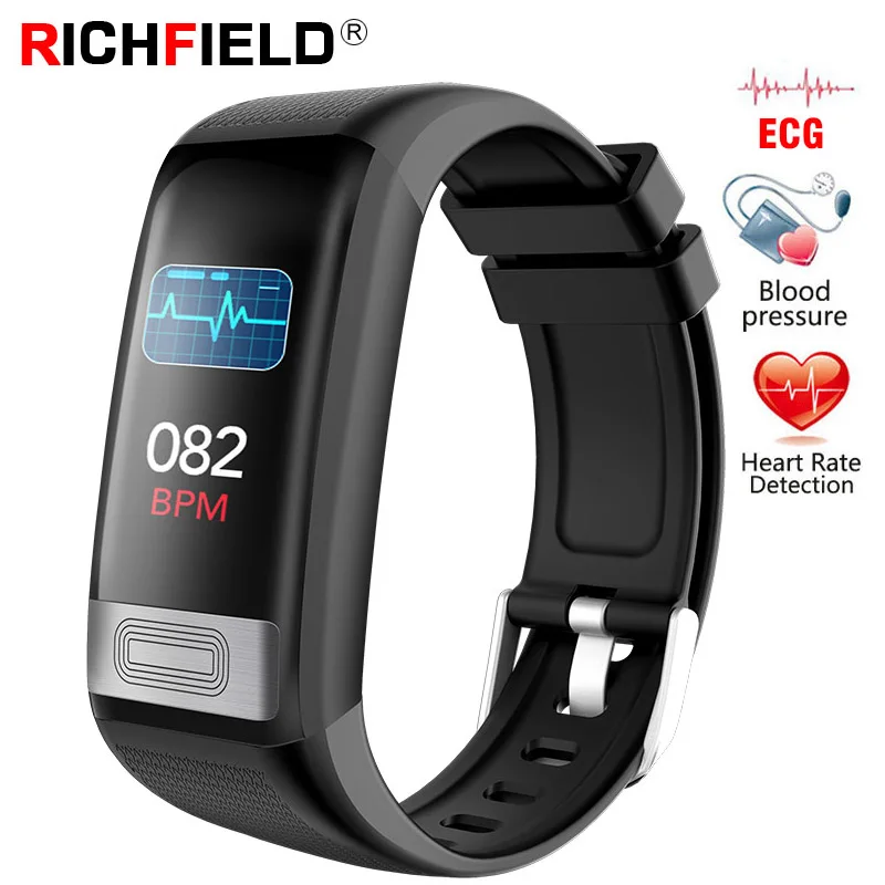 

C20S ECG PPG Smart Bracelet Blood pressure Watch heart Rate Sleep monitor Smart Band Fitness Activity Tracker Health Wristband
