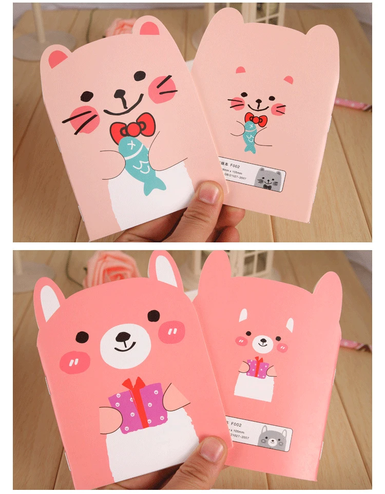 Organizador Little Bear notebook Kawaii Jotter, Товары для офиса, рабочая книга для студентов, подарок на Рождество