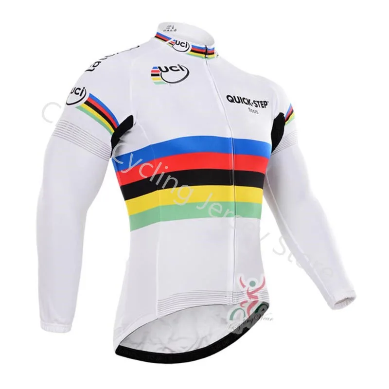 

2019 Pro Team Quick step Men Cycling Jersey Mountain Bike Top Outdoor Clothe Spring Road Bicycle Long Sleeve Uniform Clothing A8