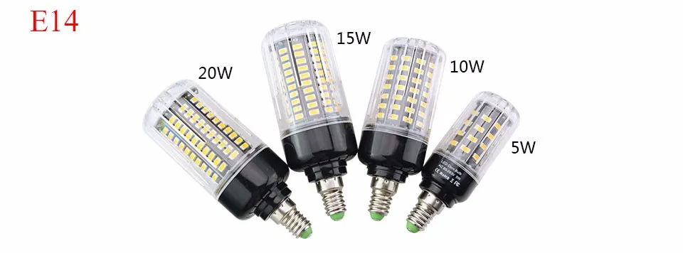 SMD5736 E14/E27 светодиодные лампы 38-125Led AC120V 220 V Высокая Мощность Bombillas свет без мерцания дизайн Lamapada светодиодные лампы 5 Вт 10 Вт 15 Вт, 20 Вт