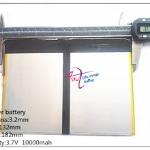 32132182 литий-ионные аккумуляторы, планшетный ПК talk9x u65gt, перезаряжаемая батарея 3,2*132*182 3,7 в 10000 мАч, литий-ионный аккумулятор для