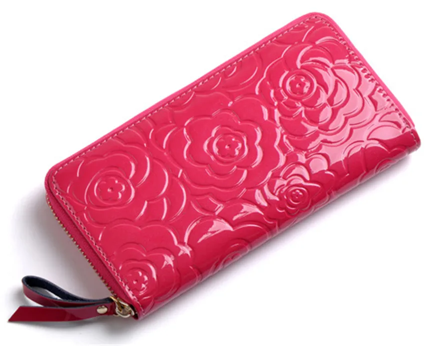 

New Patent Leather Wallet Women Lady Long Wallets Women Purse Female Lady Party Wallet Female Card Holder Day Clutches W126